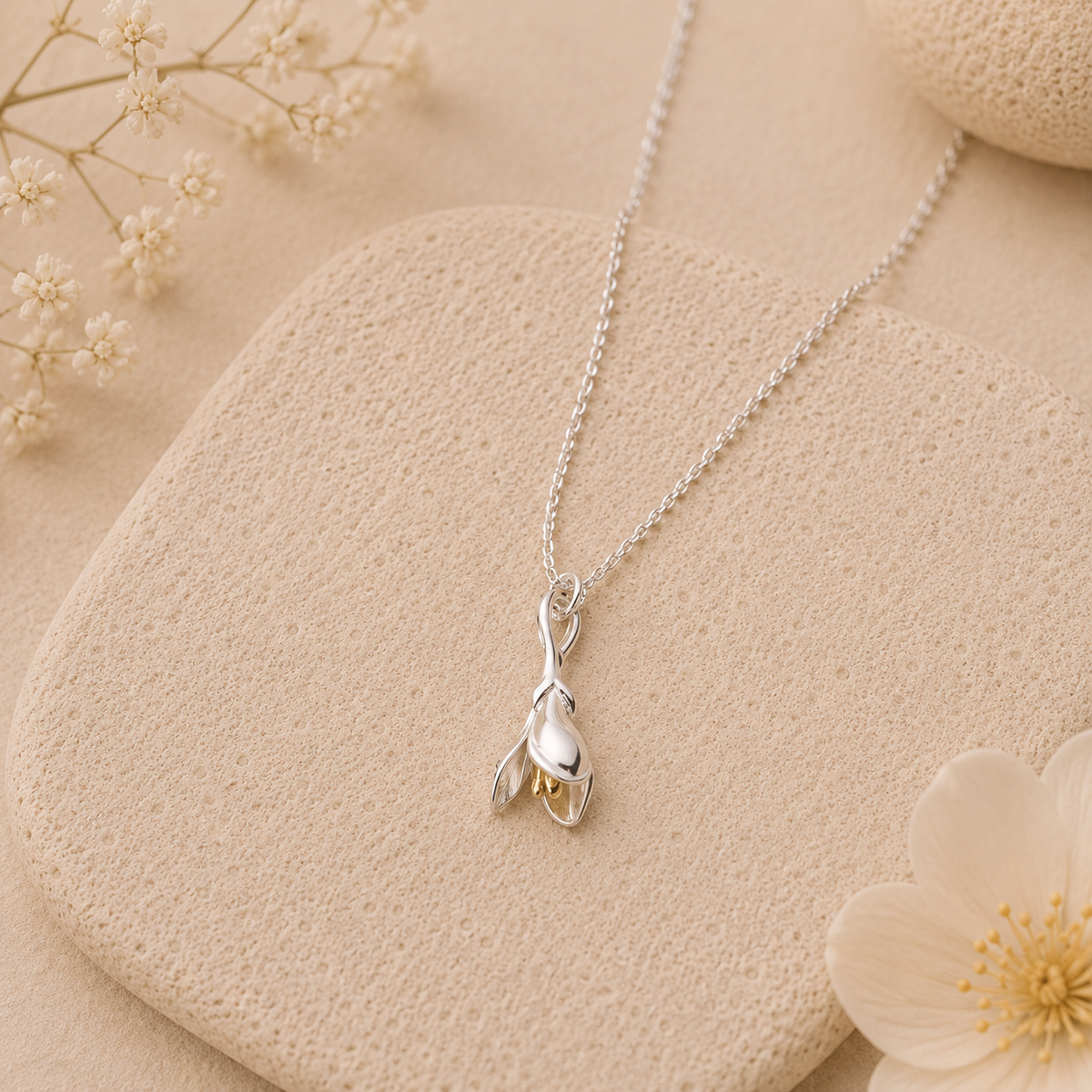 Heart of Magnolia Necklace