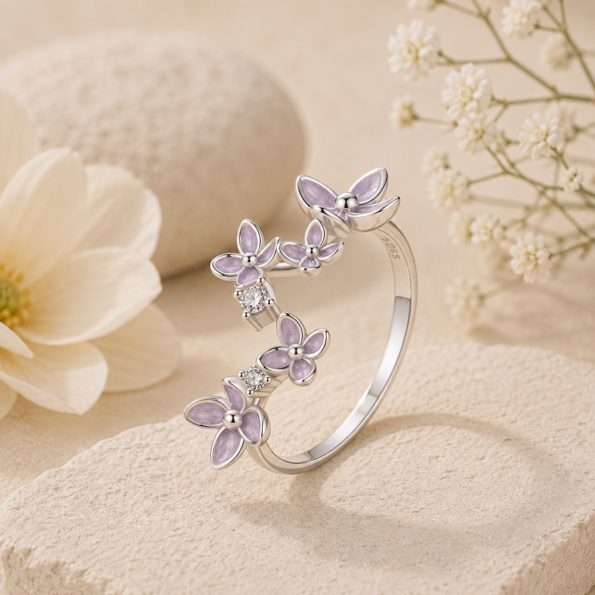 Bound by Petals — Lilac Ring