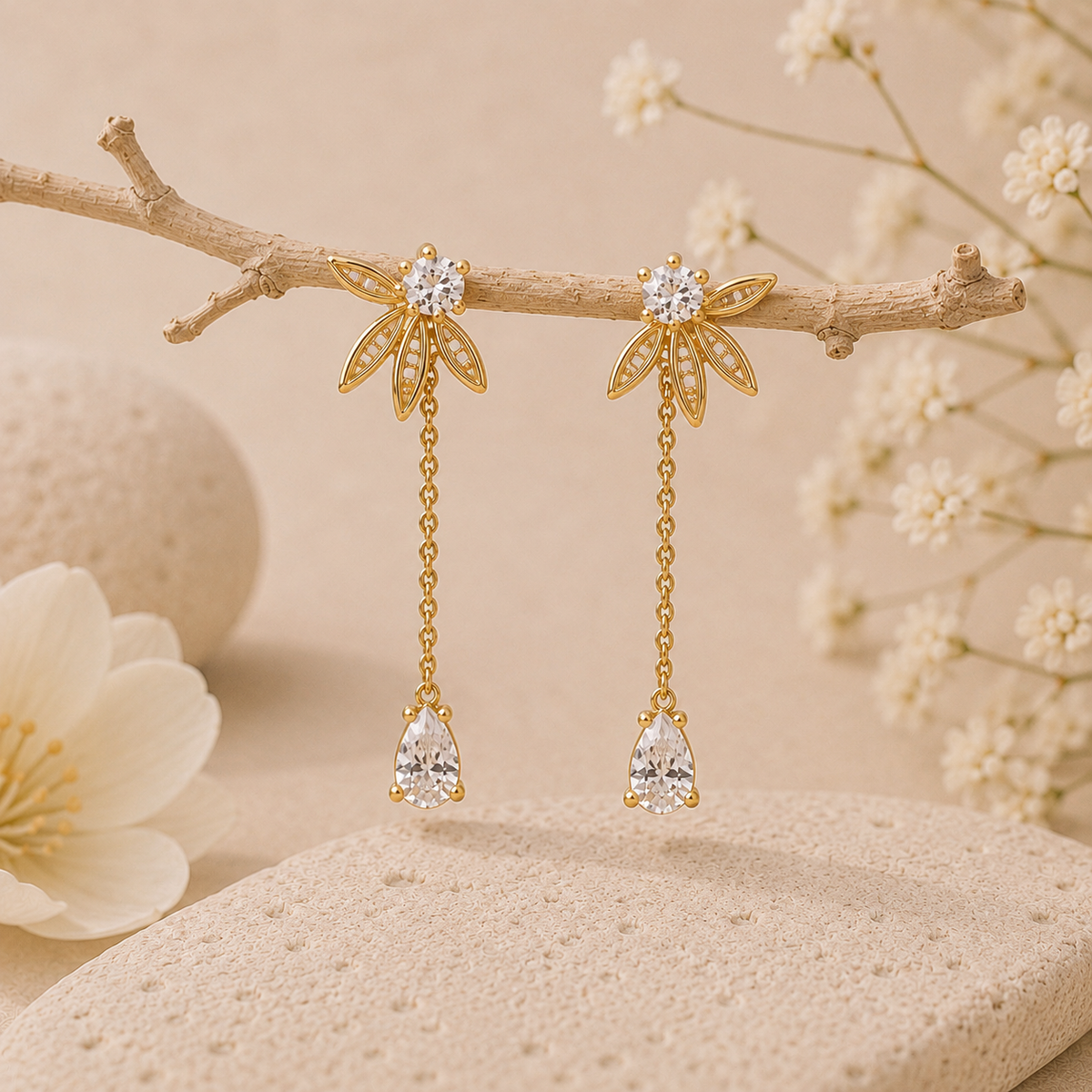 Morning Dew — Drop Earrings