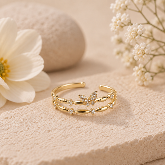Where Wings Begin — Butterfly Vine Ring
