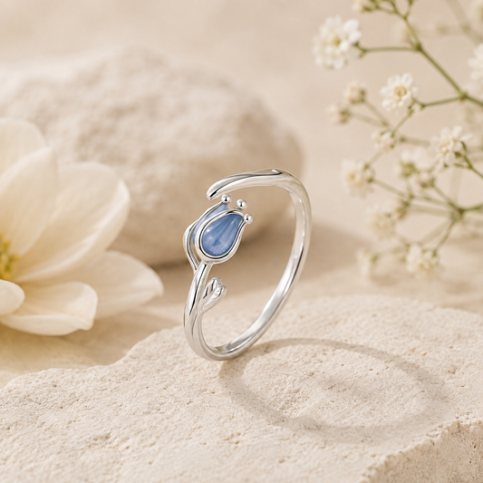 Tulip of Dreams — Blue Tulip Ring